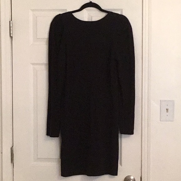 NWT NATION LTD Janessa Puff Sleeve Dress Jet Black - Picture 7 of 8